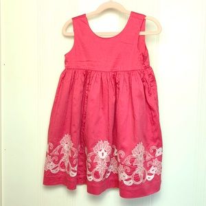 Tea Collection Floral Embroidered Dress